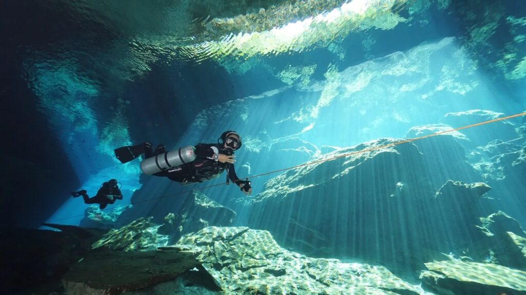 Cenote Diving in Puerto Aventuras